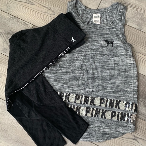 PINK Victoria's Secret Pants - Victoria’s Secret pink yoga workout set